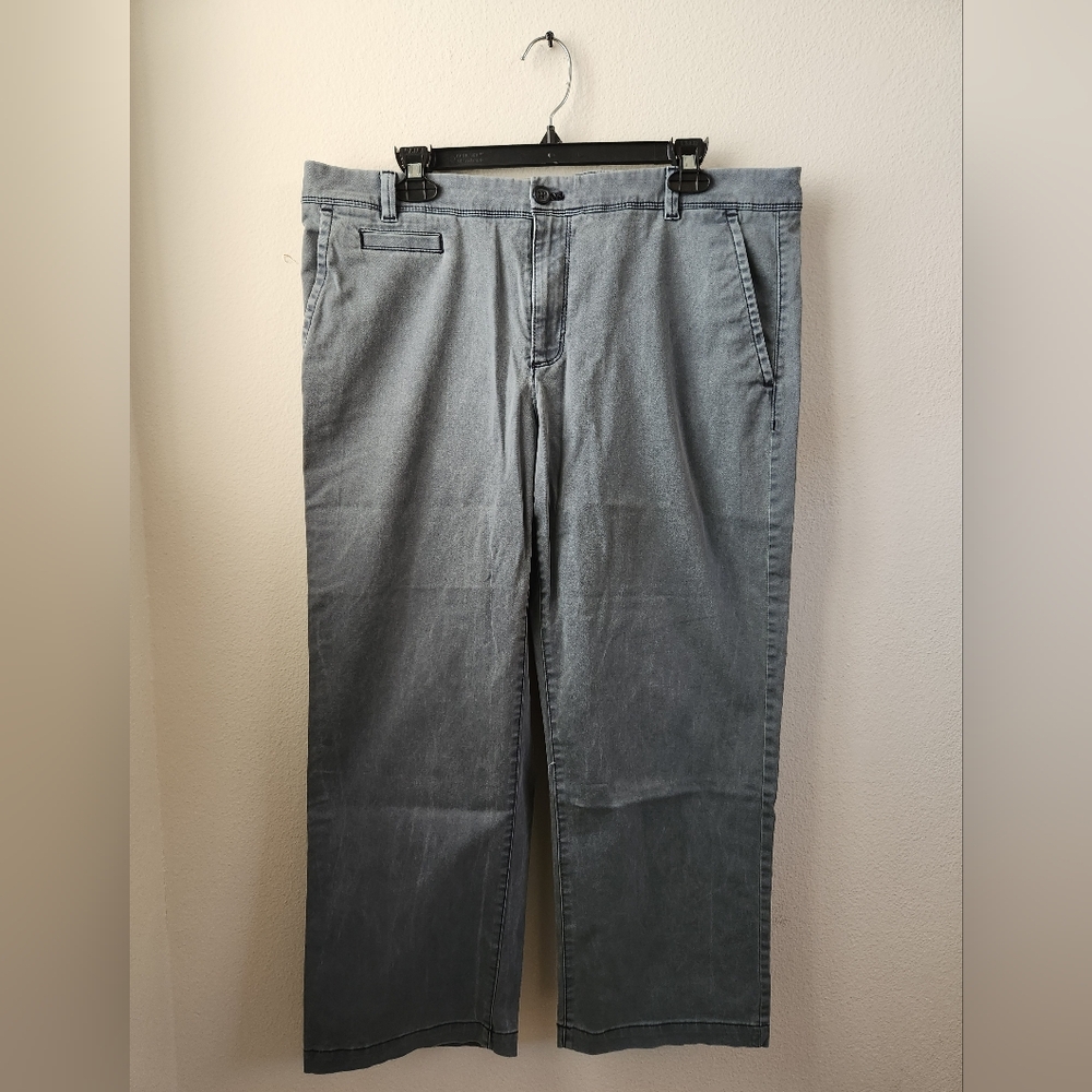 Banana‎ Republic Women' Boyfriend Crop Jeans Ankle Blue-Gray Chinos Size 12